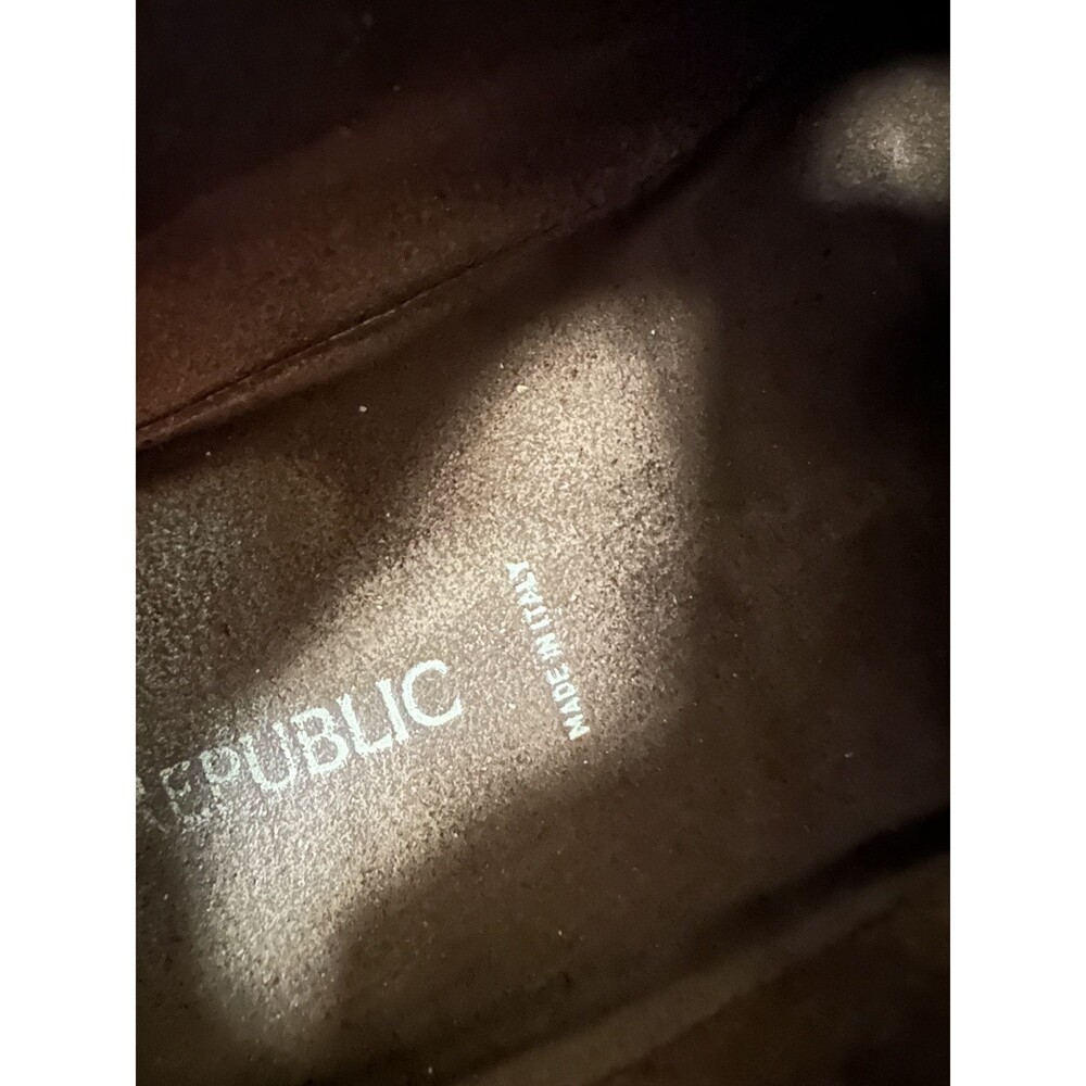 Banana Republic Vero Cuoio Leather Suede Loafers Men’s Size 12 Margom Sole Brown - Picture 4 of 12